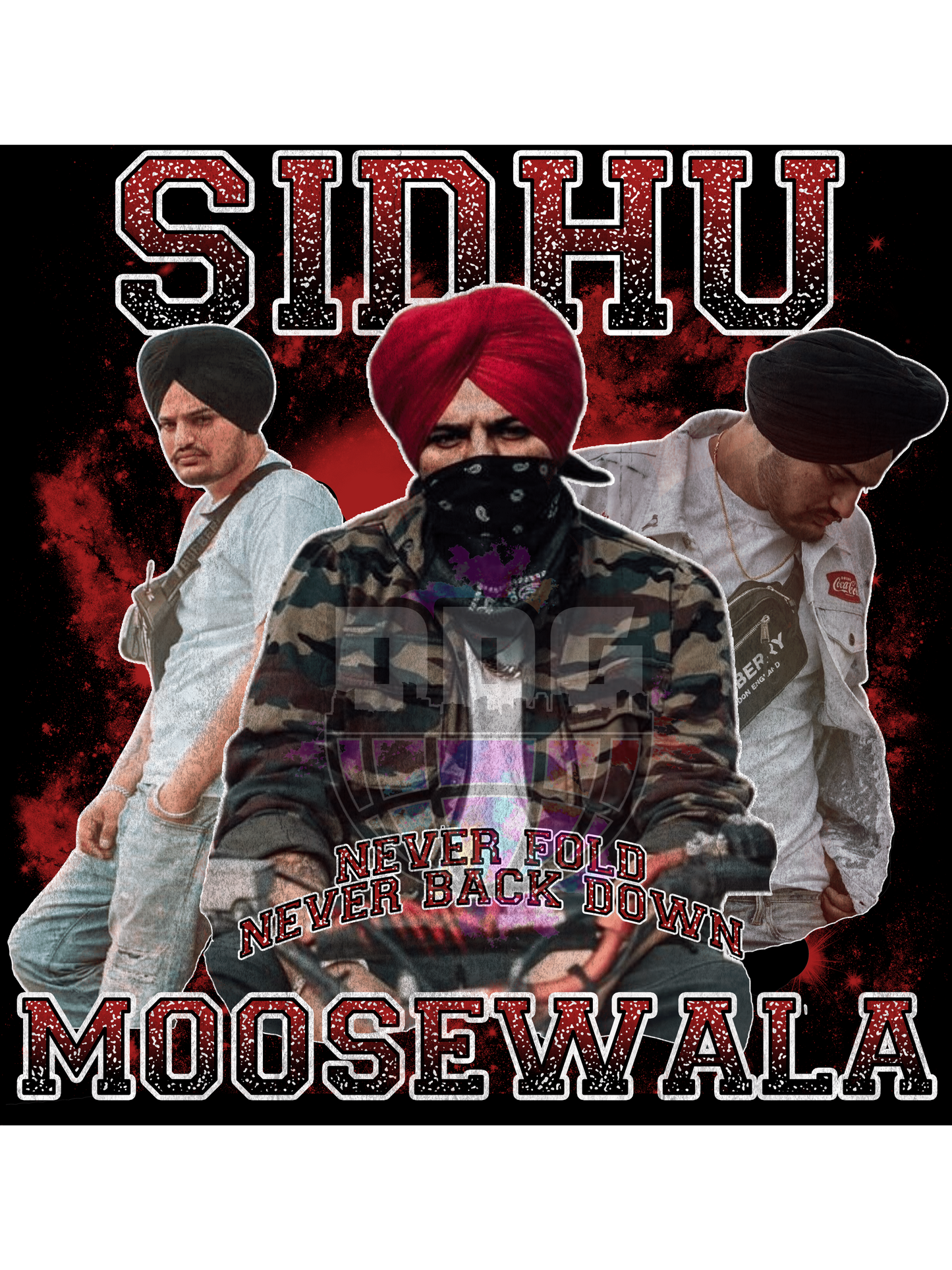 Sidhu Moose Wala "Legends Live Forever" Tribute Graphic T-Shirt