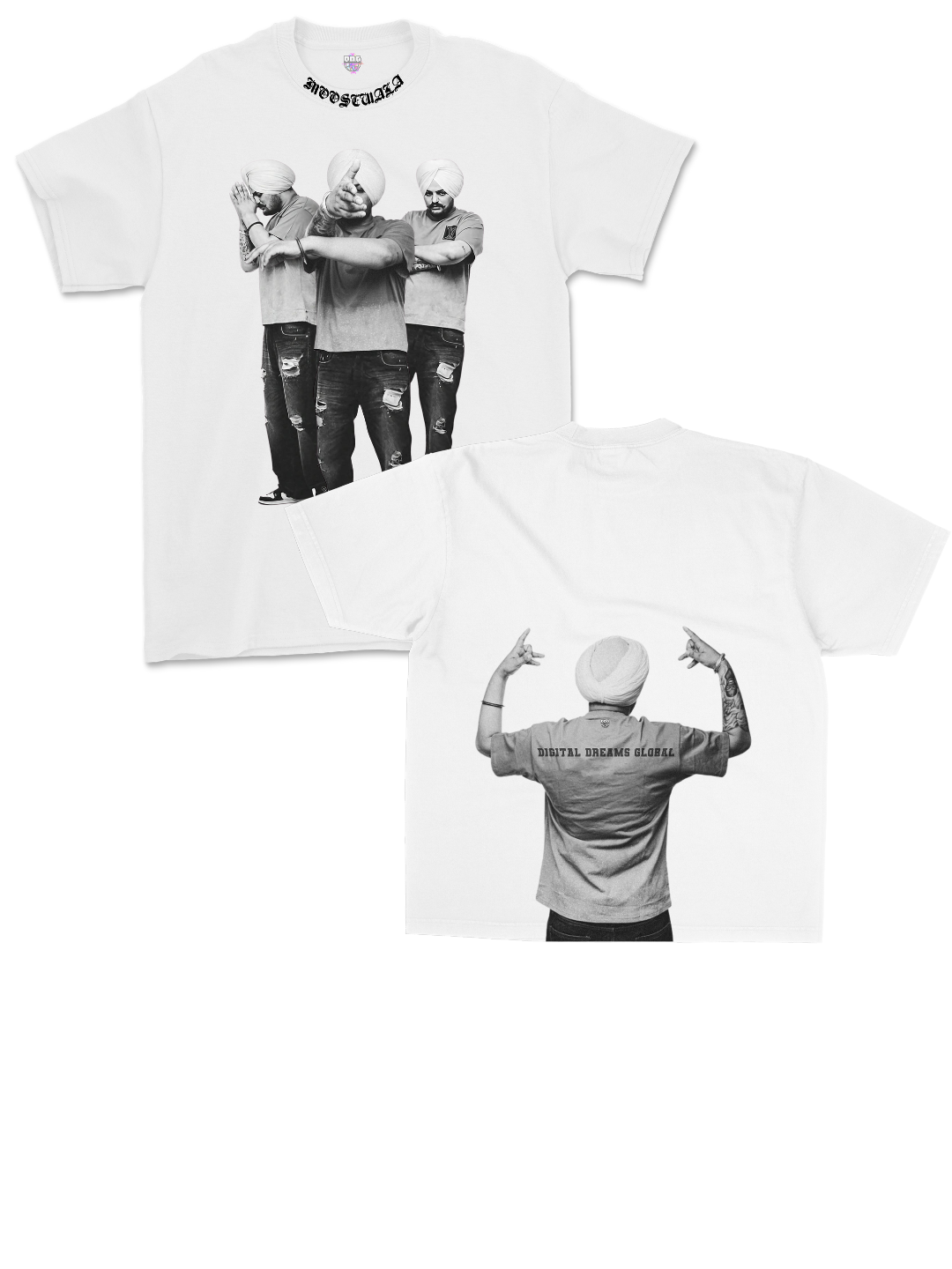 Sidhu Moosewala V2 Dil Da Ni Mada - Front & Back Double Print
