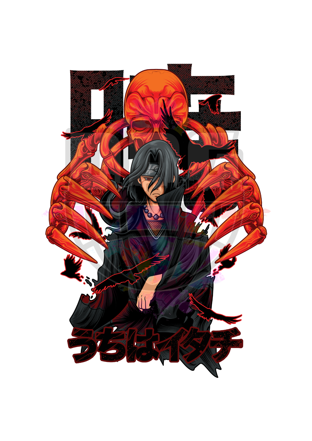 CROW JUTSU - Itachi Uchiha - Graphic Tee