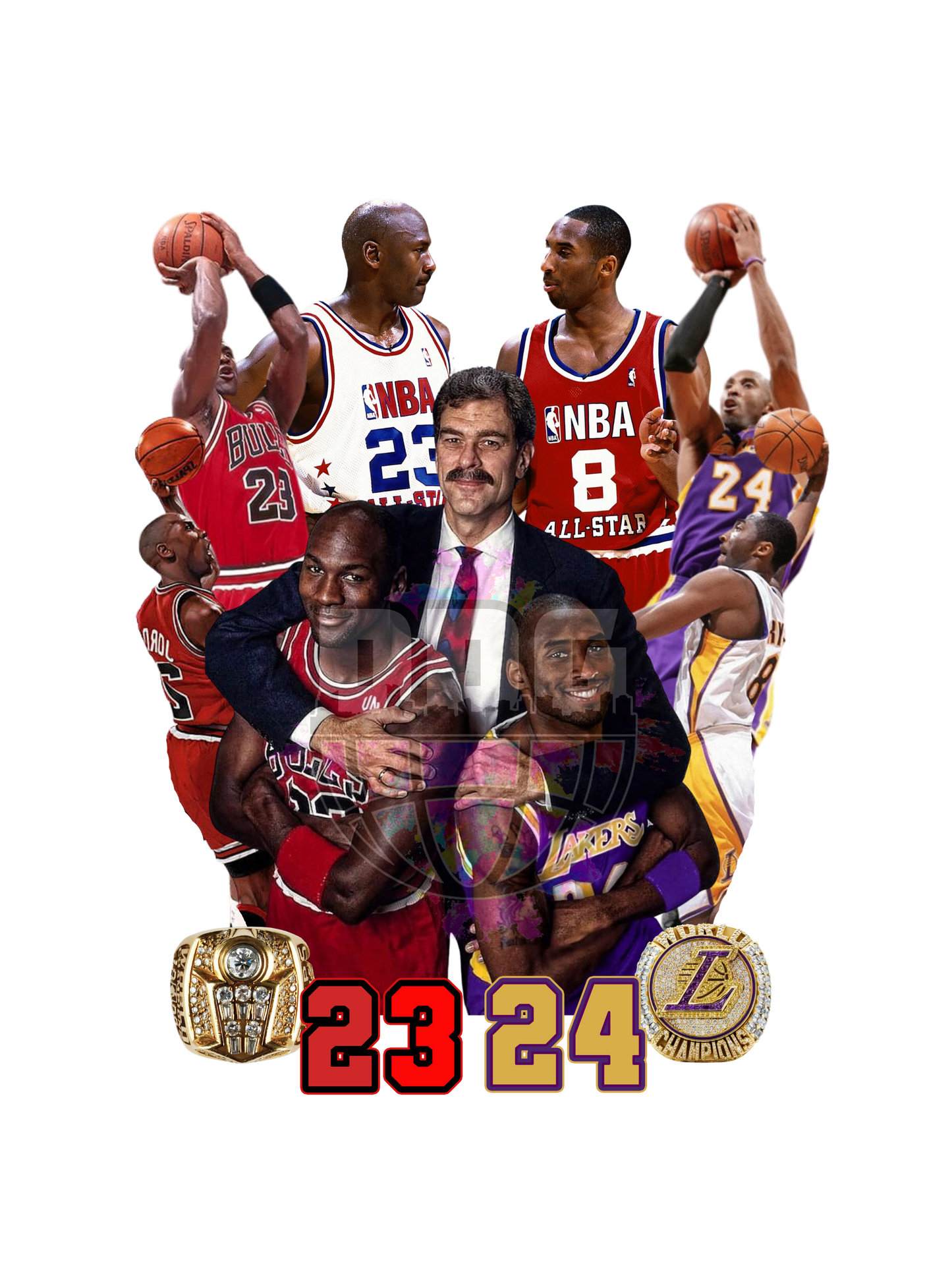 Black mamba x Air Jordan 3 peat - Black Graphic T-Shirt