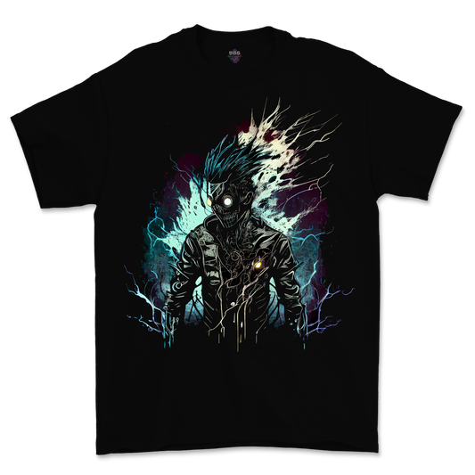 Futuristic Ghoul - Purple and Blue - Graphic tee