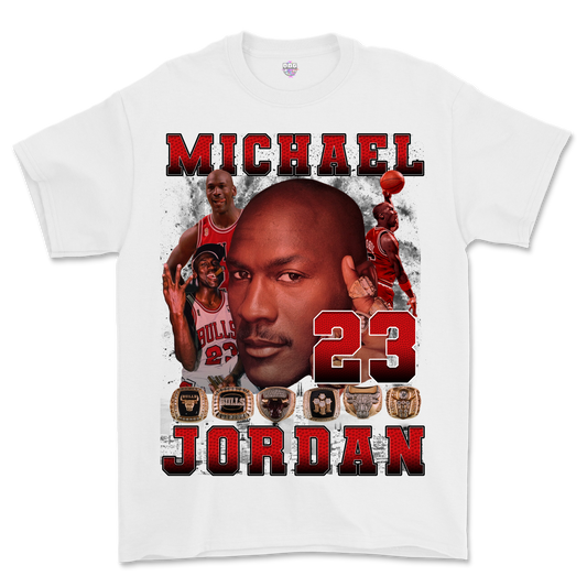 Jordan "3 Peat" White - Graphic T-shirt