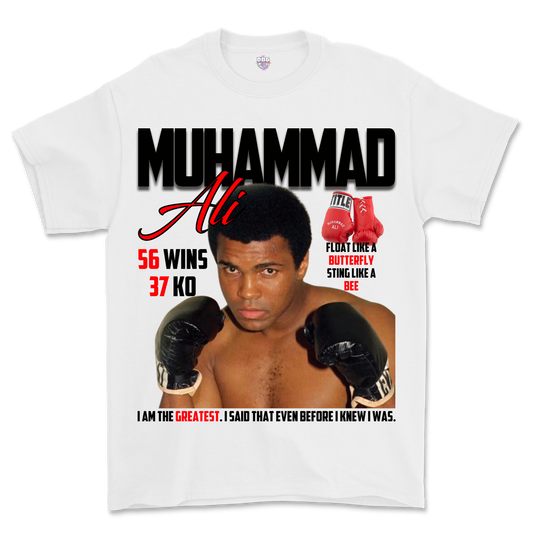 "Float like a Butterfly, Sting like a Bee" Muhammad Ali Graphic T-Shirt