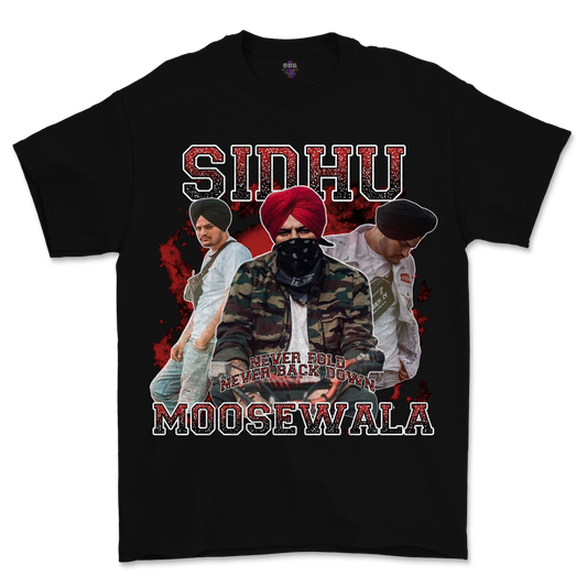 Sidhu Moose Wala "Legends Live Forever" Tribute Graphic T-Shirt